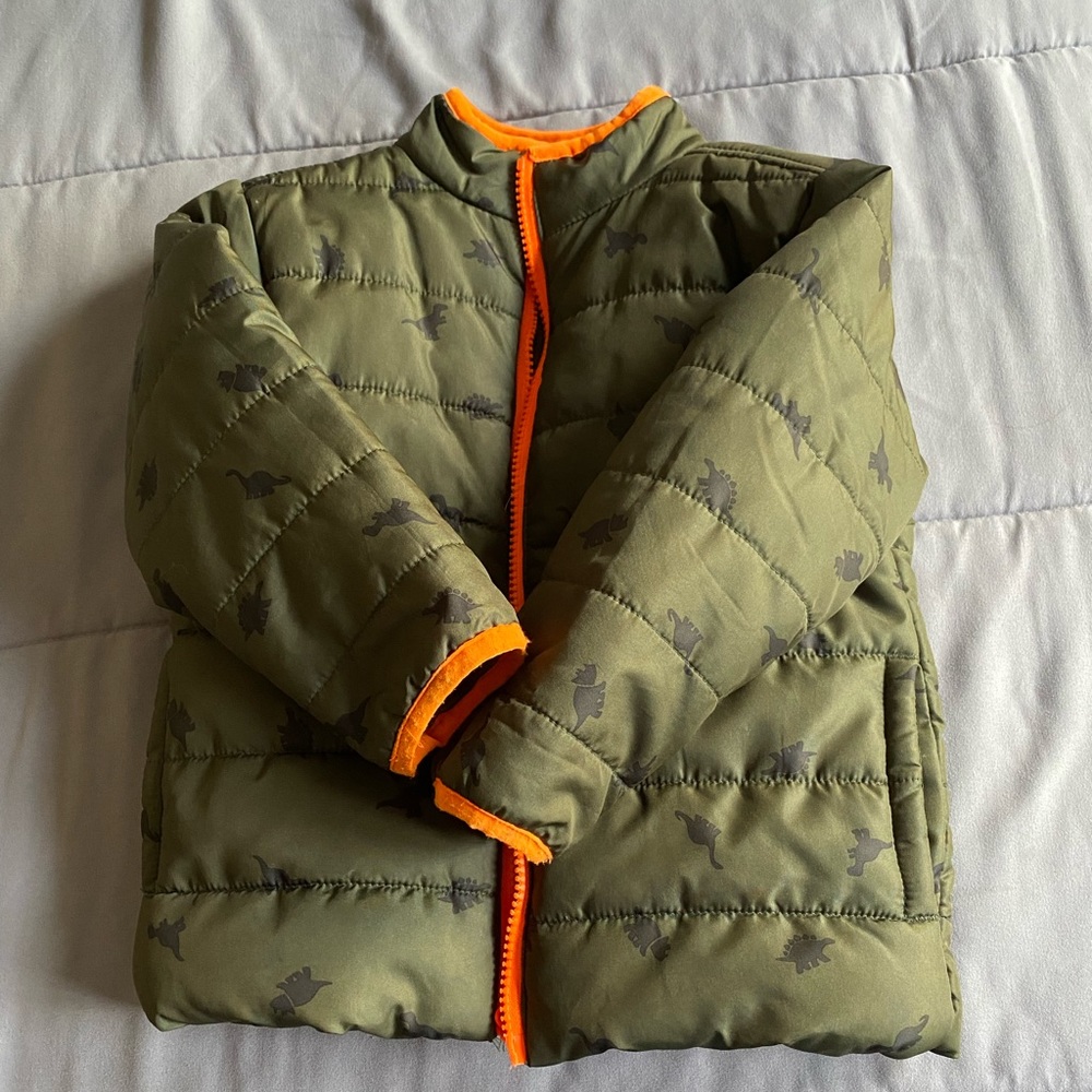Puffer dinosaurs jacket 3T
